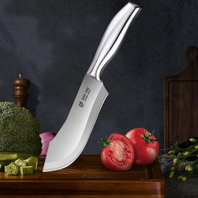 Couteau de boucher manche inox