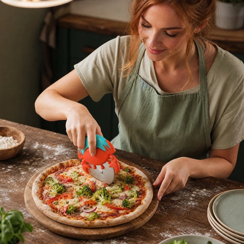Couteau à pizza facile à utiliser