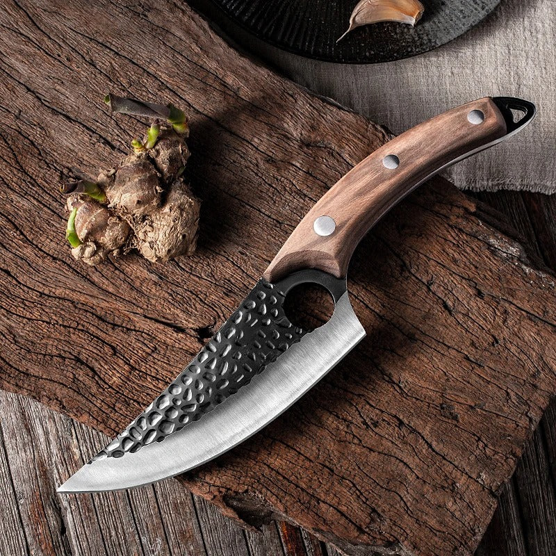 couteau a viande variante brun