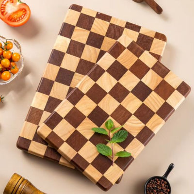 Planche a decouper bois | Damier Impec™ - Cuistot Plutôt