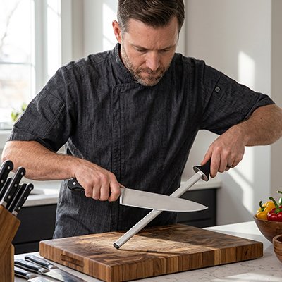 Aiguiseur de couteau compact