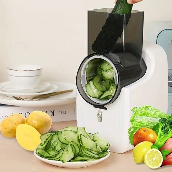 coupe legume electrique concombres tranches