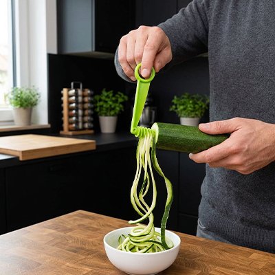 Coupe légumes manuel design ergonomique