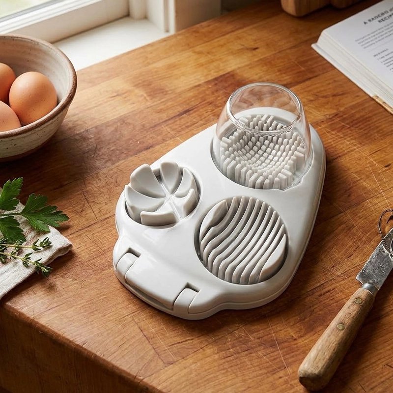 Coupe oeuf design pliable et compact