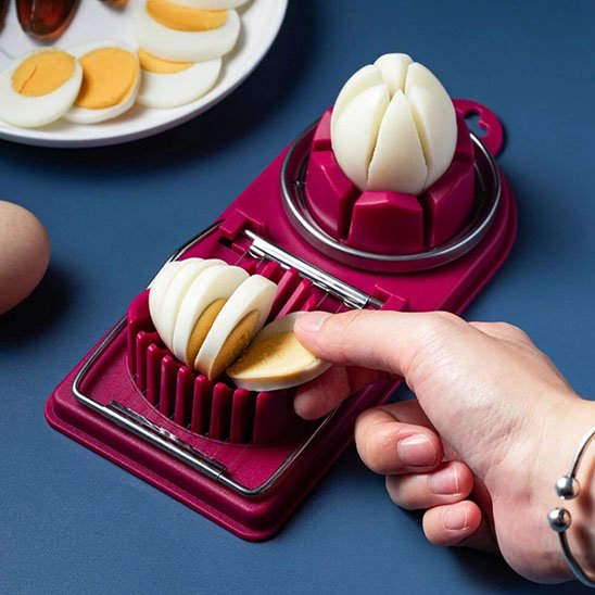 Coupe oeuf​ deux en un