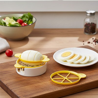 Coupe oeuf en tranche