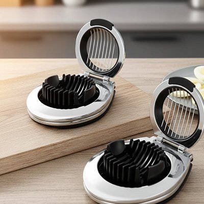 Coupe oeuf en zinc chromé