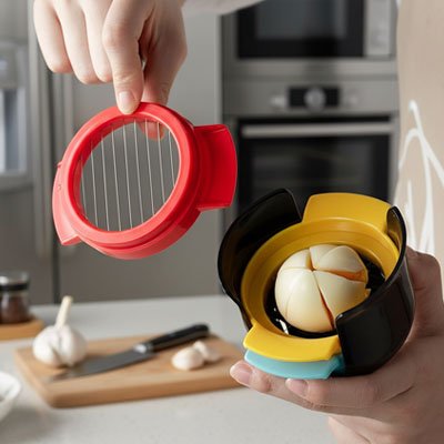 Coupe oeuf rangement compacte