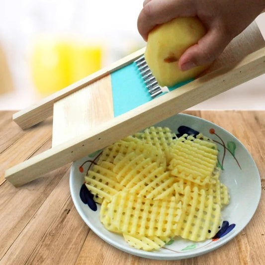 coupes frites gaufrer