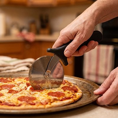 Couteau à pizza à lame circulaire