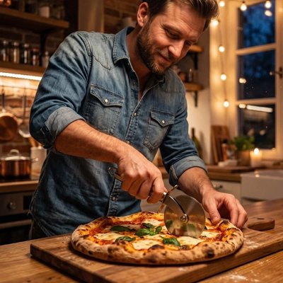 Couteau à pizza à lame circulaire