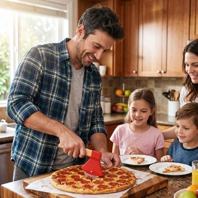 Couteau à pizza avec lame circulaire