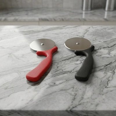 Couteau à pizza choix de deux couleurs