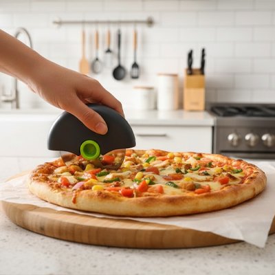 Couteau à pizza facile à utiliser