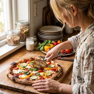 Couteau à pizza facile à utiliser 