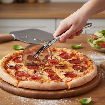 Couteau à pizza lame circulaire