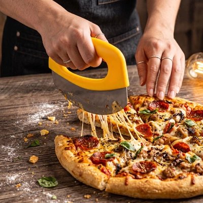Couteau à pizza lame en acier inoxydable