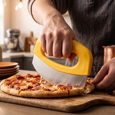 Couteau à pizza lame incurvée