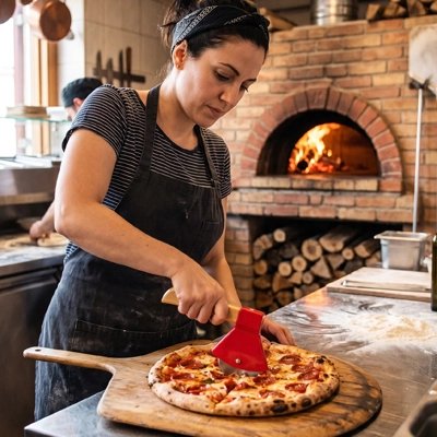 Couteau à pizza sécuritaire