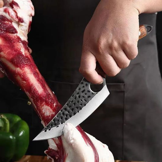 couteau a viande autour d`os