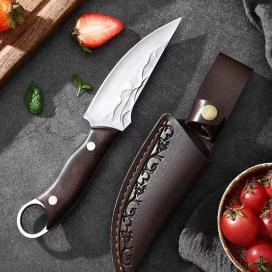 couteau a viande avec etuit