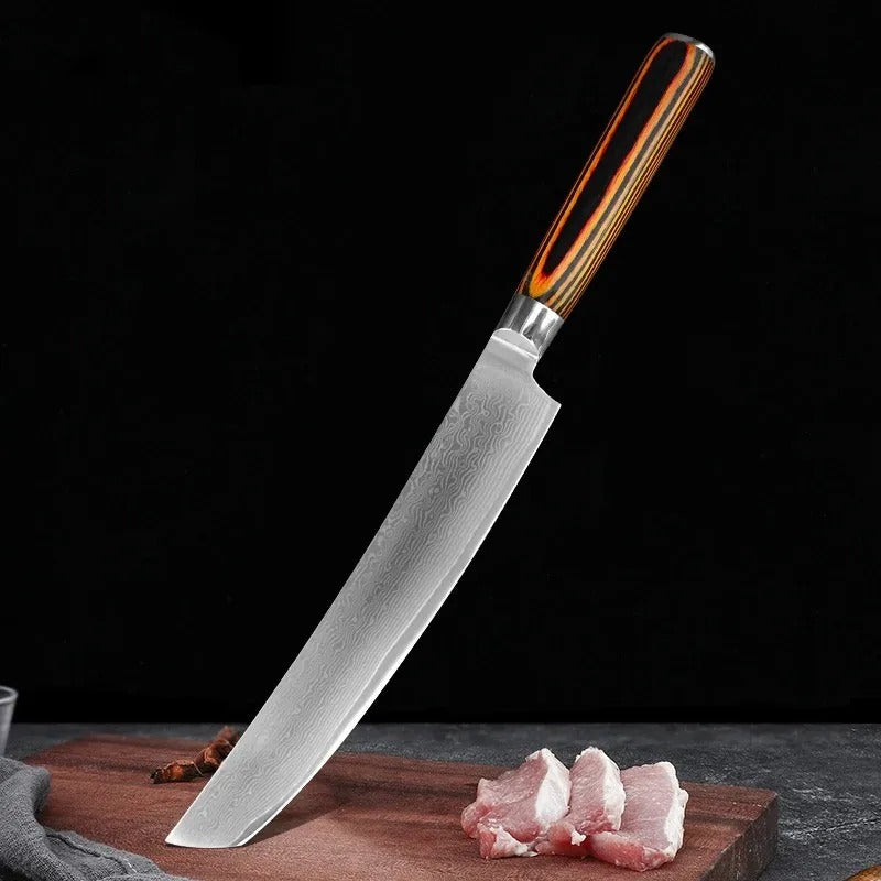 couteau a viande couper poulet cru