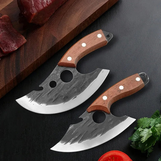couteau hachoir viande herbes fruits