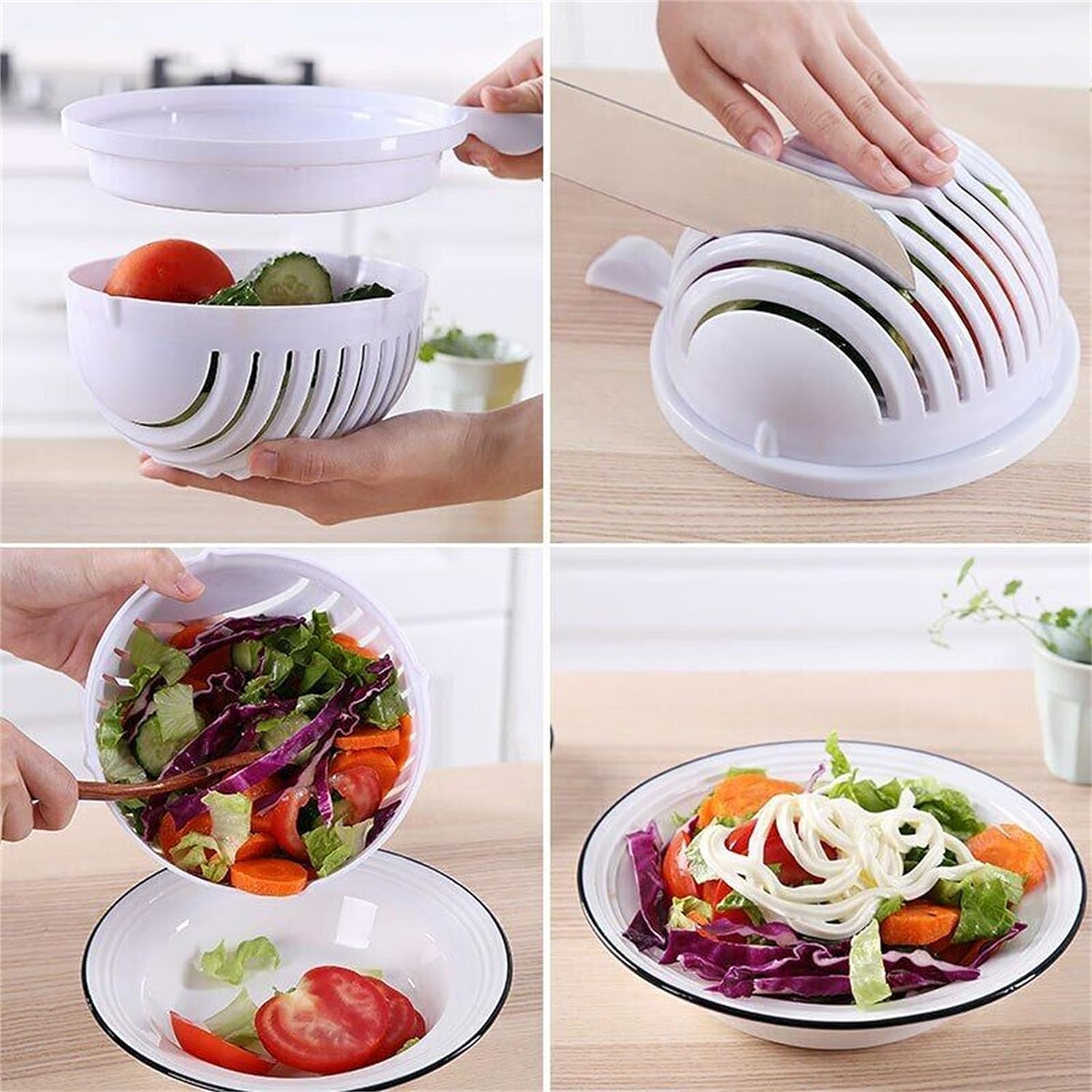 GreenChef™ | Bol à couper la salade tout en un - Cuistot Plutôt