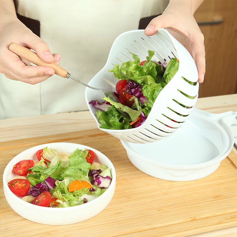 GreenChef™ | Bol à couper la salade tout en un - Cuistot Plutôt