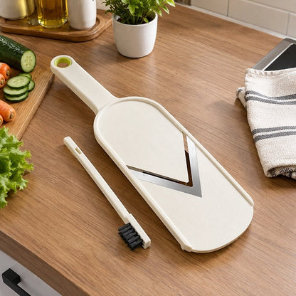 Mandoline Cuisine format compacte avec brosse de nettoyage fournis