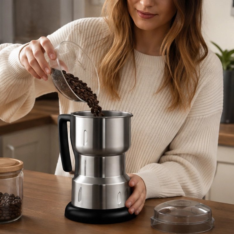 Moulin à café électrique avec une grosse capacité de réservoir
