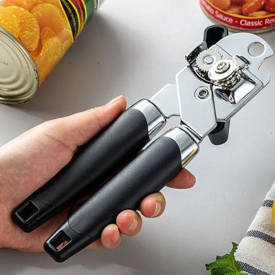 ouvre boite manuel manche ergonomique antidérapant