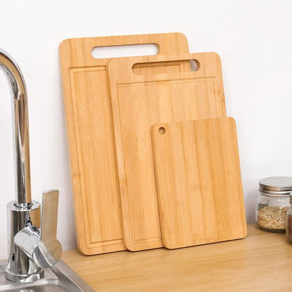 Planche à découper bois variante ensemble trois