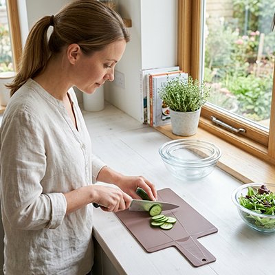 Planche a decouper coupe concombre