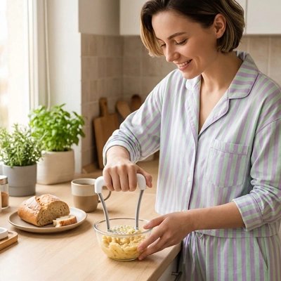 Presse purée ergonomique