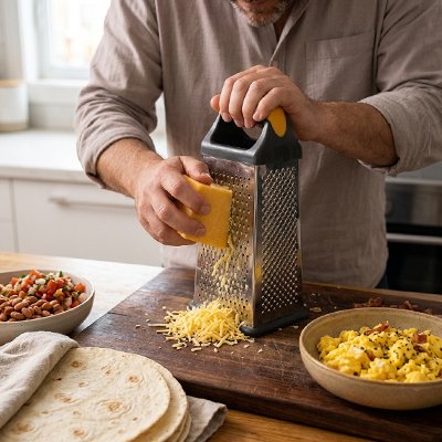 Râpe à fromage base antidérapante