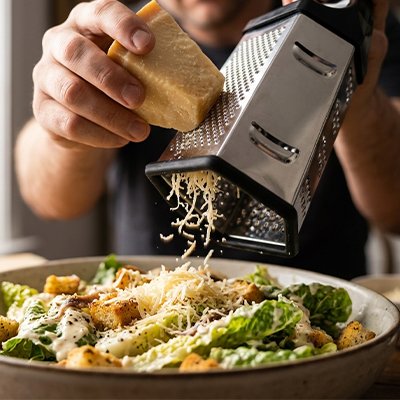Râpe à fromage en acier inoxydable