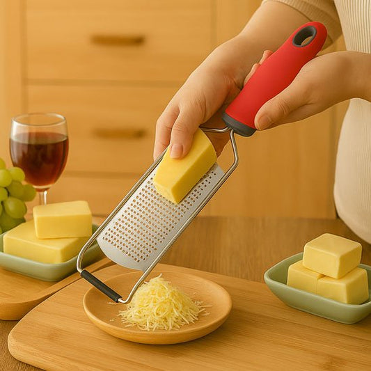 rape a fromage poignee confortable