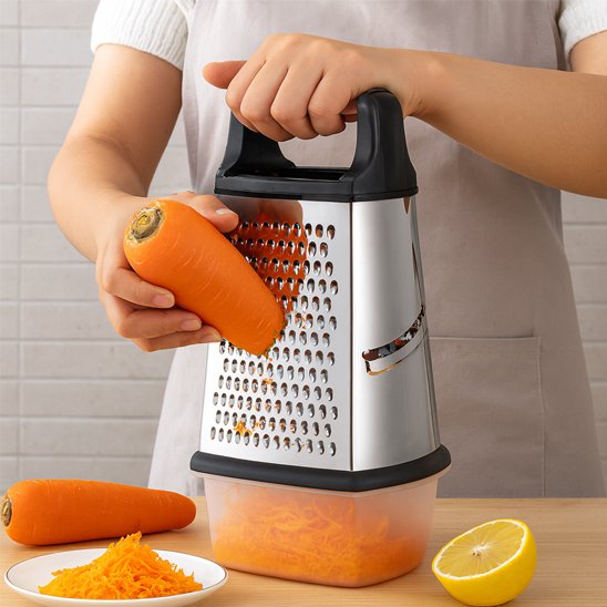 rape pour carottes recipient pratique