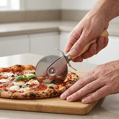 Roulette à pizza lame en acier inoxydable