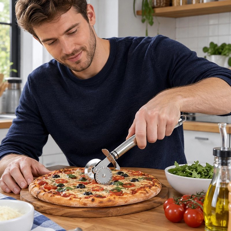 Roulette à pizza robuste et durable