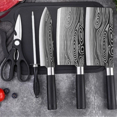 set couteaux cuisine ensemble cinq pieces