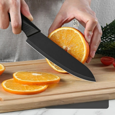 set de couteaux de cuisine-tranche orange