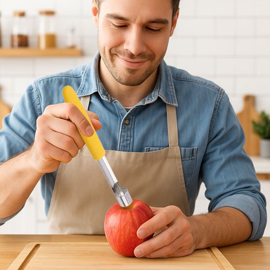 vide pomme utilisation rapide